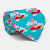 Cute Cartoon Unicorn's Magic Carpet Ride Stropdas (Opgerold)