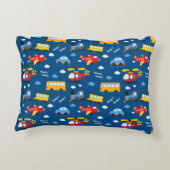 Cute Cartoon Vehicles Pattern  Accent Kussen (Achterkant)