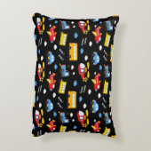 Cute Cartoon Vehicles Pattern  Accent Kussen (Achterkant (Verticaal))