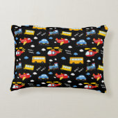 Cute Cartoon Vehicles Pattern  Accent Kussen (Achterkant)