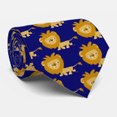 Cute Cartoon Walking Lion Stropdas (Opgerold)