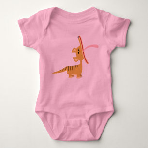 Cute Cartoon Yawning Thylacine Baby T-Shirt