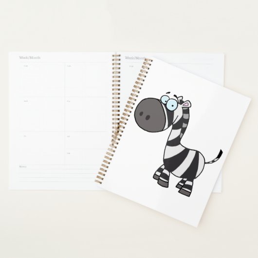 Cute Cartoon Zebra Funny Animal Character (Devant avec enveloppe)