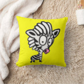 Cute Cartoon Zebra Kussen (Deken)