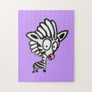 Cute Cartoon Zebra Legpuzzel