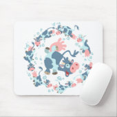 Cute Cartoon Zee Cows mousemat Muismat (Met muis)