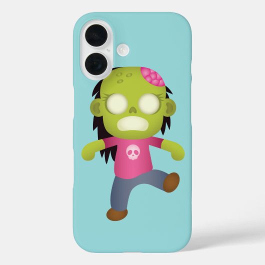 Cute Cartoon Zombie Girl Case-Mate iPhone Case (Achterkant)