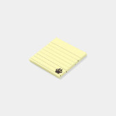 Cute Cartoon zwarte katten Afdrukken, 3x3 Post-it® Notes (Schuin)