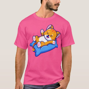 Cute Cat-afspelen op Cartoon van de loods1 T-shirt