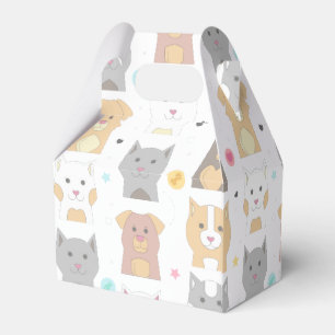 Cute Cat and Dog Pattern Bedankdoosjes