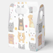 Cute Cat and Dog Pattern Bedankdoosjes (Geopend)
