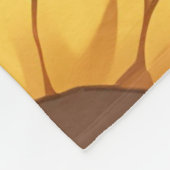 Cute Cat and Dog Sunflower Fleece Blanket (Hoek)