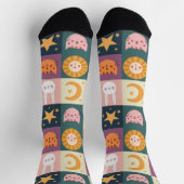 Cute Cat Animals Patch Sokken (Top)