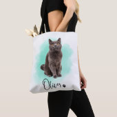 Cute Cat Artwork Tote Bag – Gift for Animal Lovers (De près)