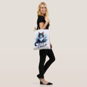 Cute Cat Artwork Tote – Gift for Cat Lovers Draagtas (Op model)