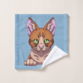 Cute Cat Bad Handdoek (Wasdoekje)