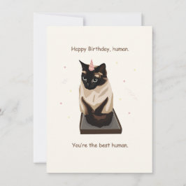 Cute Cat Birthday Card Bedankkaart