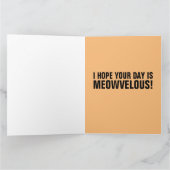 CUTE CAT BIRTHDAY-KAART KAART (Binnen)