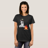 cute cat bonfire kids t-shirt (Voorkant volledig)