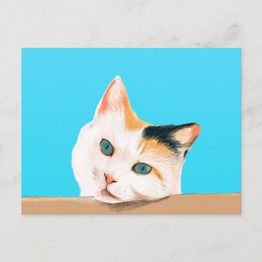 Cute Cat Briefkaart (Voorkant)
