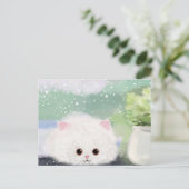 Cute Cat Briefkaart (Staand voorkant)