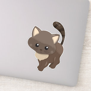 Cute Cat, bruine kat, kleine kat, Kat, Kitten Sticker