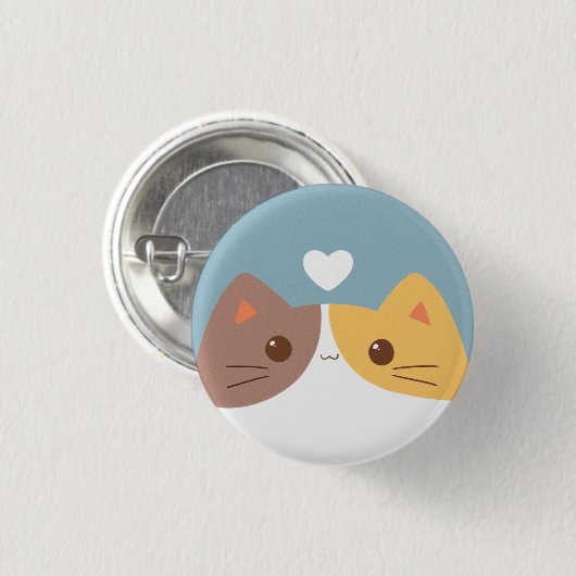 Cute Cat Button (Voorkant /achterkant)