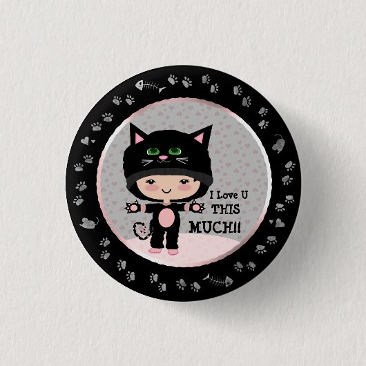 Cute Cat Button (Voorkant)