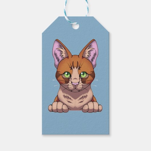 Cute Cat Cadeaulabel (Voorkant)