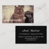 Cute Cat  Camera Fotograaf Visitekaartje (Voorkant / Achterkant)