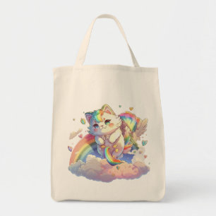 Cute Cat Canvas tas