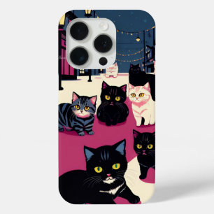 CUTE CAT iPhone 15 PRO CASE