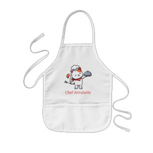 Cute Cat Chef Personaliseren Kinder Schort