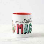 Cute cat christmas magic mok (Midden)