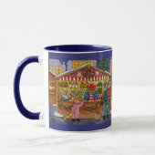 Cute Cat Christmas Market mug (Gauche)