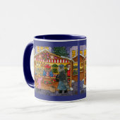 Cute Cat Christmas Market mug (Devant gauche)