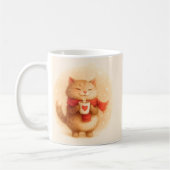 Cute Cat Christmas Mug Wrap (Gauche)
