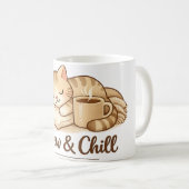 Cute Cat Coffee Mug – Adorable Cat Lover Gift, 11o (Devant droit)