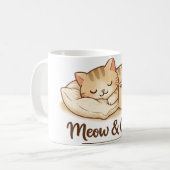 Cute Cat Coffee Mug – Adorable Cat Lover Gift, 11o (Devant gauche)