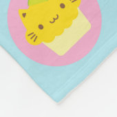 Cute Cat Cupcakes Fleece Deken (Hoek)