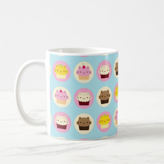 Cute Cat Cupcakes Koffiemok (Links)