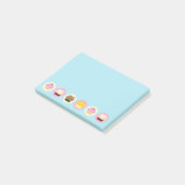 Cute Cat Cupcakes Post-it® Notes (Schuin)