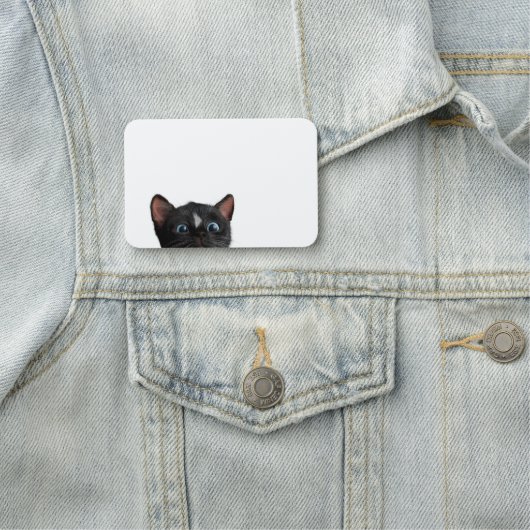 Cute Cat Curiosity Naamplaatje (In situ)