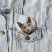 Cute cat-custom pet foto Button (In situ)