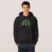 Cute  cat dabbing St Patrick s day rainbow Hoodie (Voorkant volledig)
