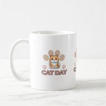 Cute Cat Day Mok – Kawaii Kitten Koffiekopje