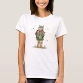 Cute Cat design illustratie - T-shirt (Voorkant)
