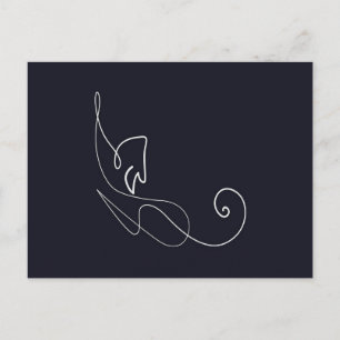 Cute Cat Design Kat Lovers Aankondigingskaart