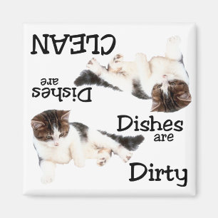 Cute Cat Dishwaser Magnet Magneet
