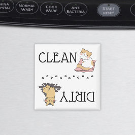 Cute Cat Dishwasher Magnet Magneet